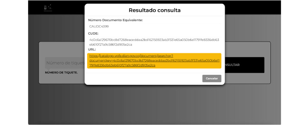 Pasos equivalente boletería