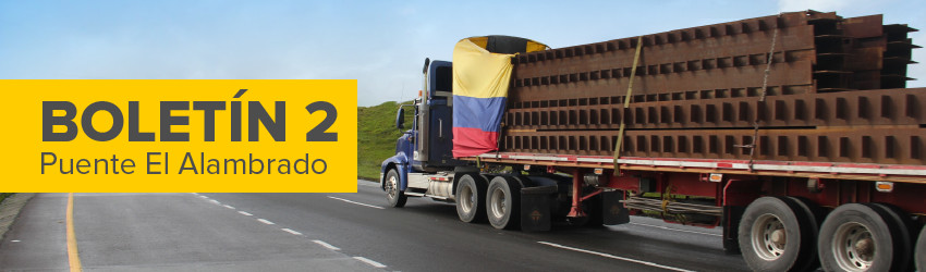 Inicia el traslado de la nueva estructura para la reconstrucción del puente El Alambrado