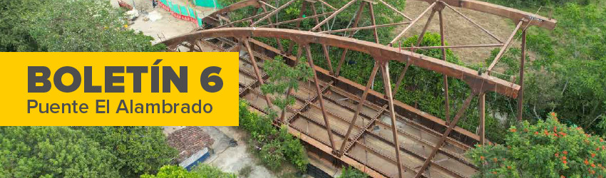 EN UN 70% AVANZAN LAS OBRAS DEL PUENTE EL ALAMBRADO