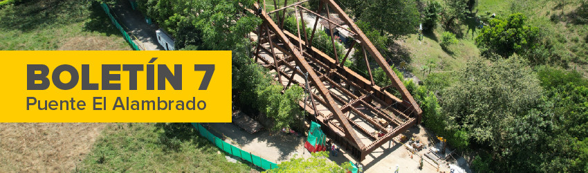 PUENTE EL ALAMBRADO PRESENTA UN AVANZA DE OBRA DEL 82,4%